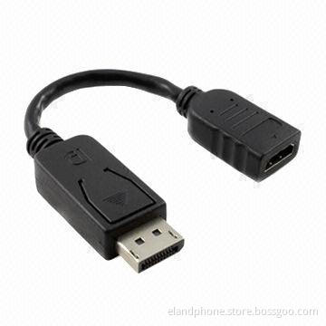 DP to HDMI Cable Adapter, Digital Audio and Video Display, Plug-and-play Feature